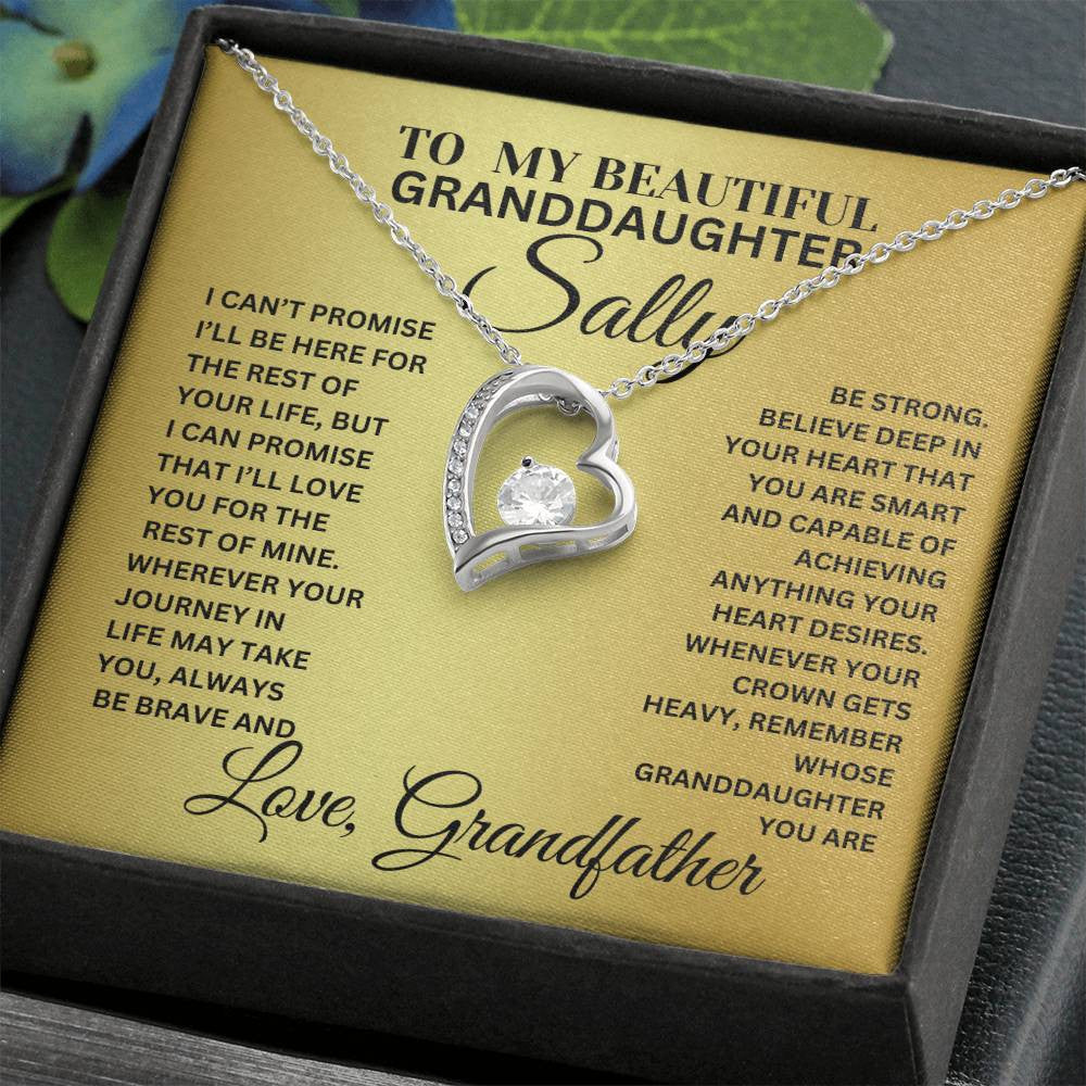 Beautiful Granddaughter Forever Love Necklace