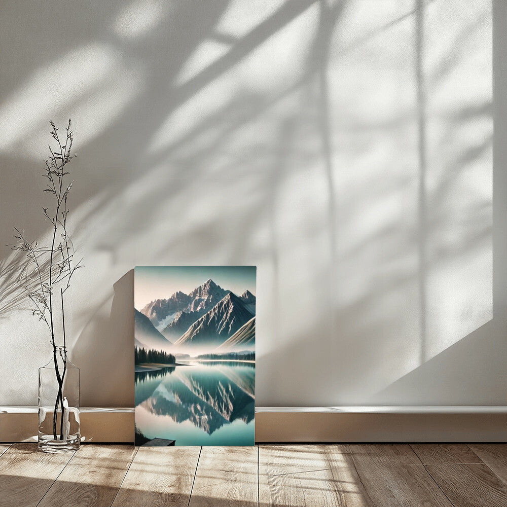 Majestic Mountain and Lake Canvas Print