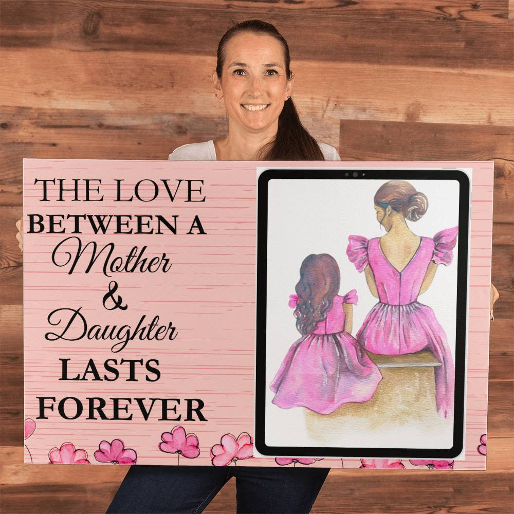 Personalized Mother and Daughter Wrapped Canvas