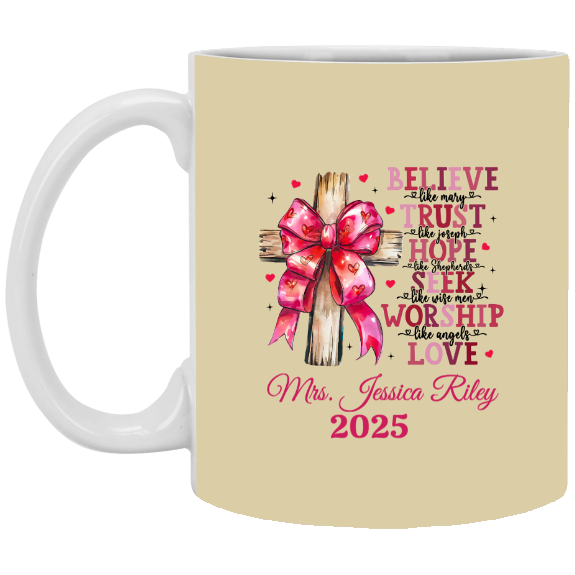 Personalized Jesus Valentine Mug 11oz & 15oz