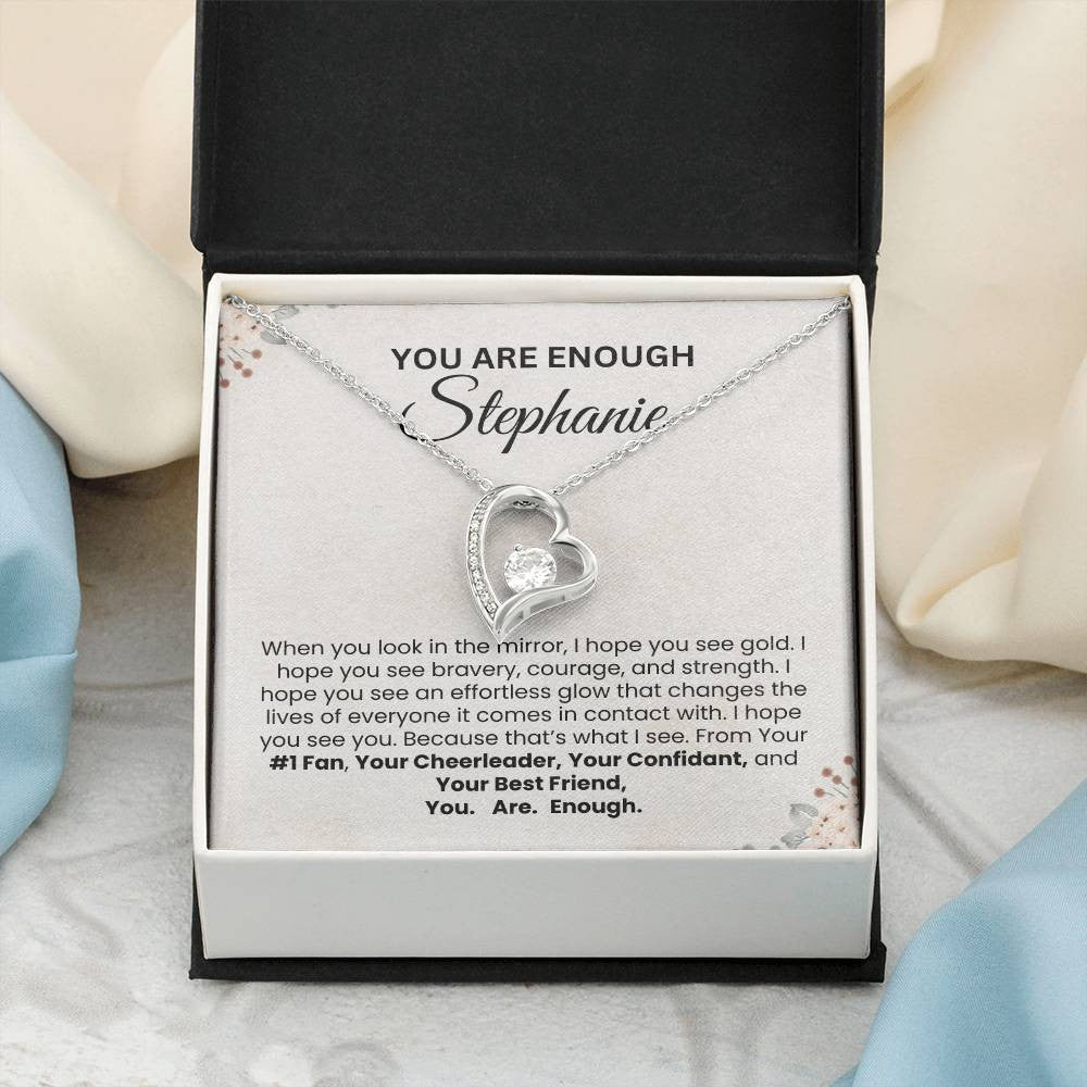 Personalization Forever Love Necklace with Message Card