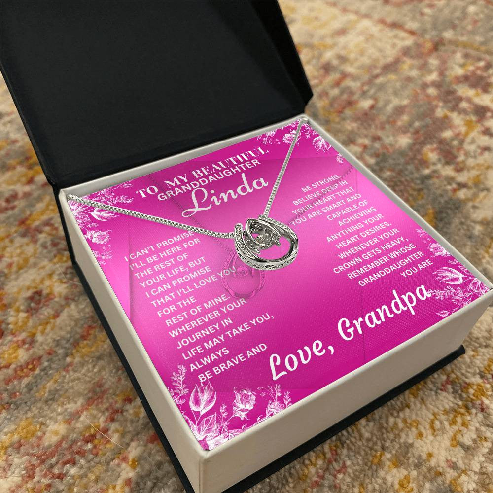 Personalized Granddaughter Lucky In Love PARTNER