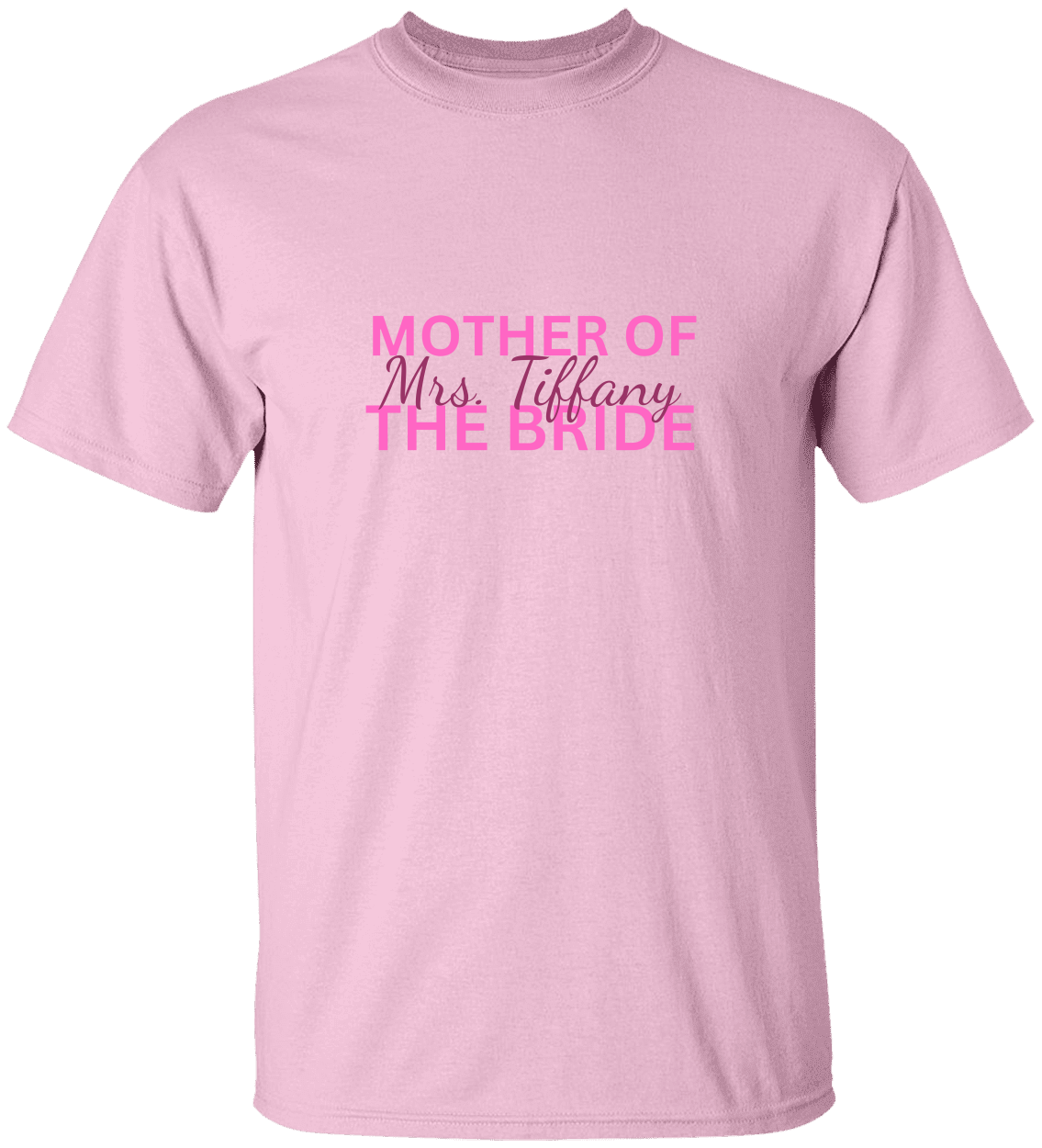 Personalized Mother of the Bride T-Shirt,