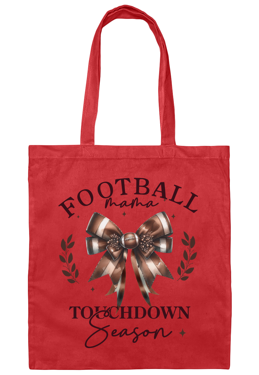 Football Mama Canvas Tote Bag