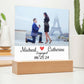 Personalized Couples Acrylic Square Plaque