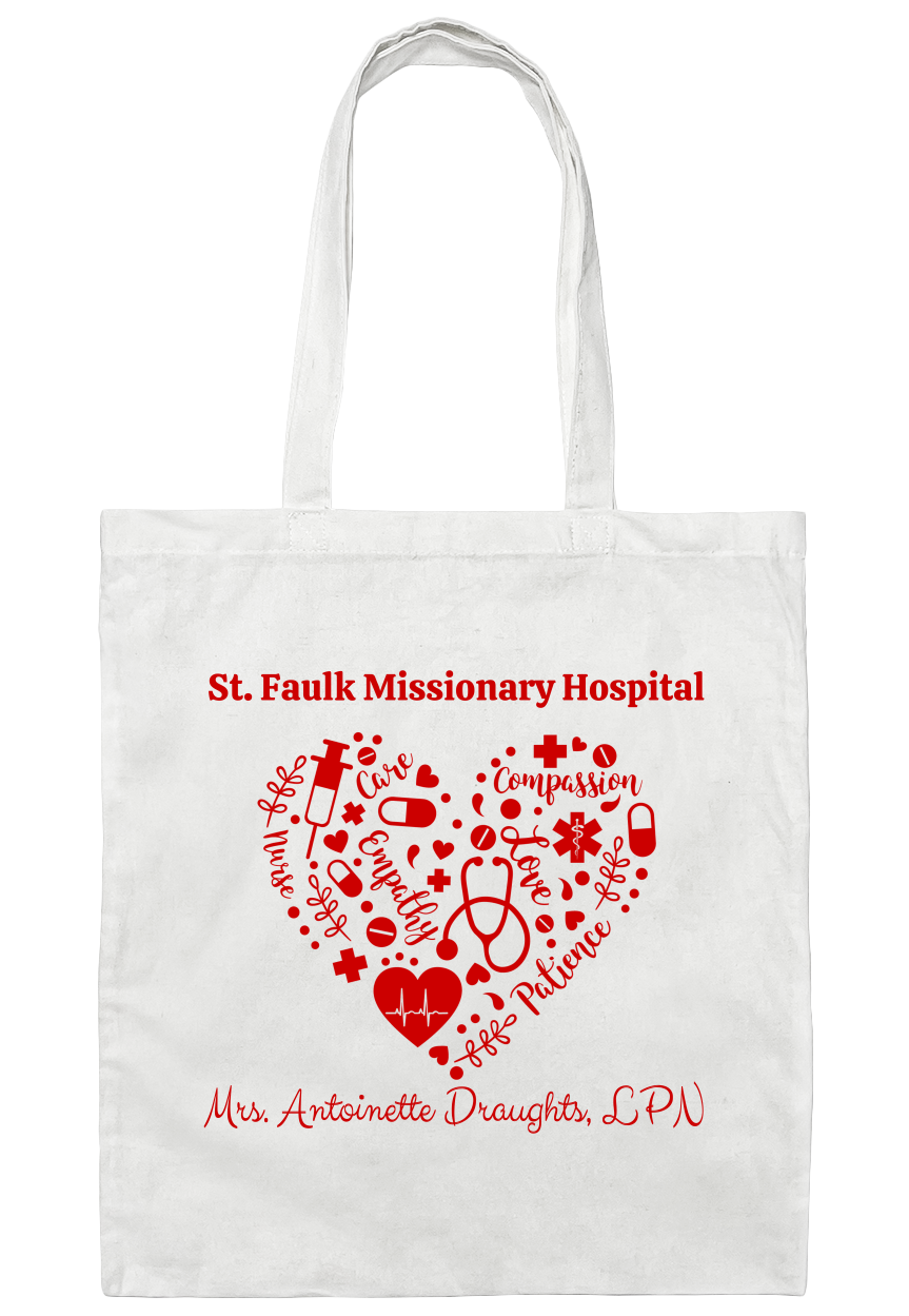 Personalized Nurse Tote Bag