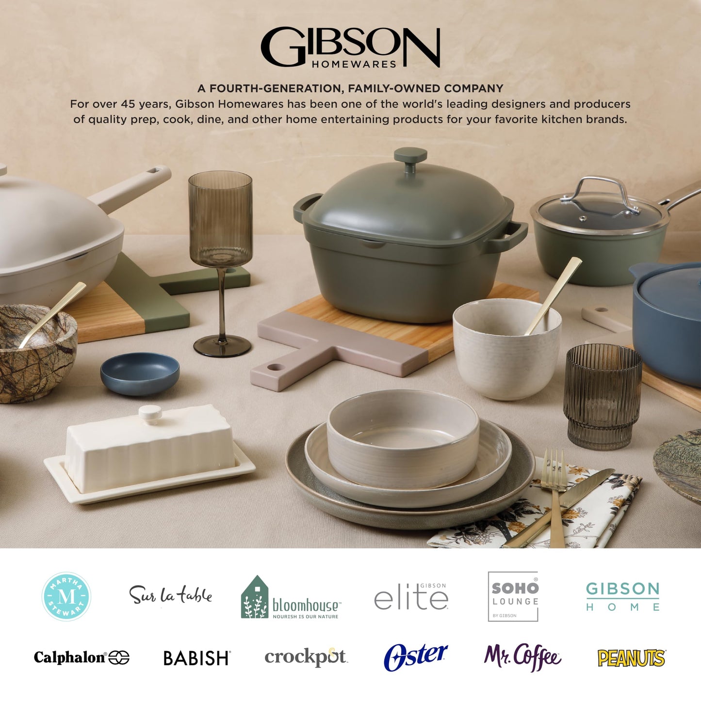 Gibson Soho Lounge Round Reactive Glaze Stoneware Dinnerware Set, Service for 4 (16pc), Blue, Soho Round.