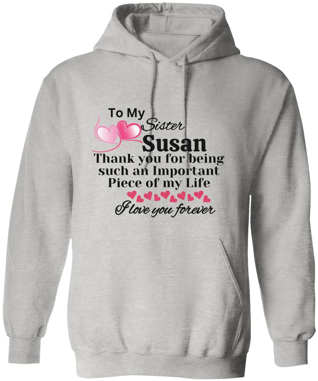 Personalize Sister Unisex Hoodie