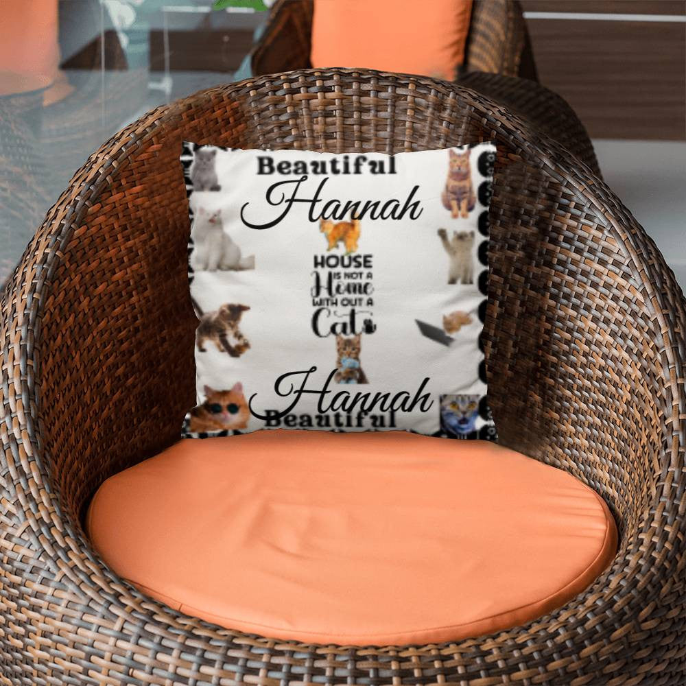 Personalized Cat Lover's Cat Classic Pillow Cover with Insert