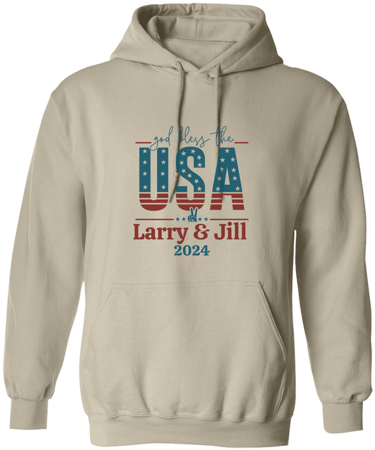 Personalization God Bles the USA Unisex Hoodie