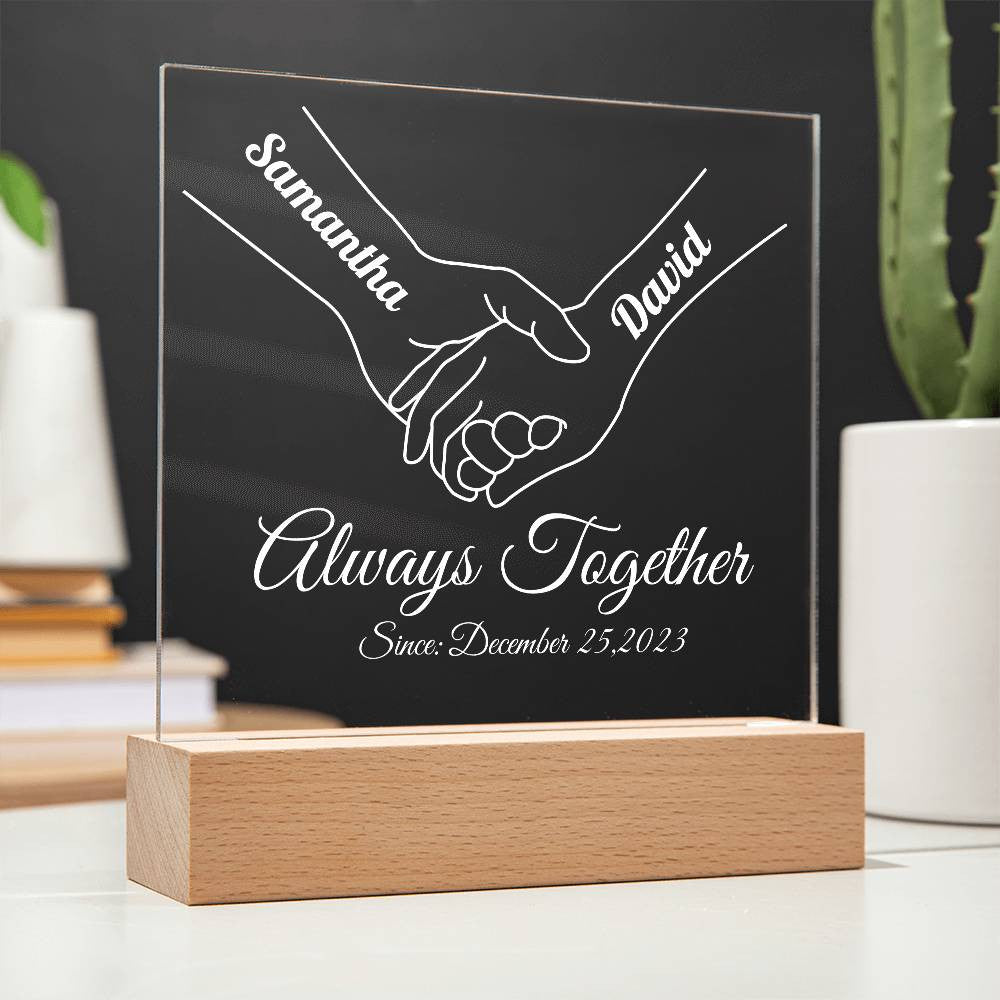 Personalized Couple Acrylic Square Plaque