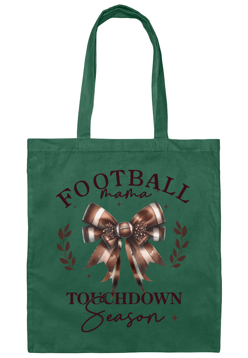 Football Mama Canvas Tote Bag