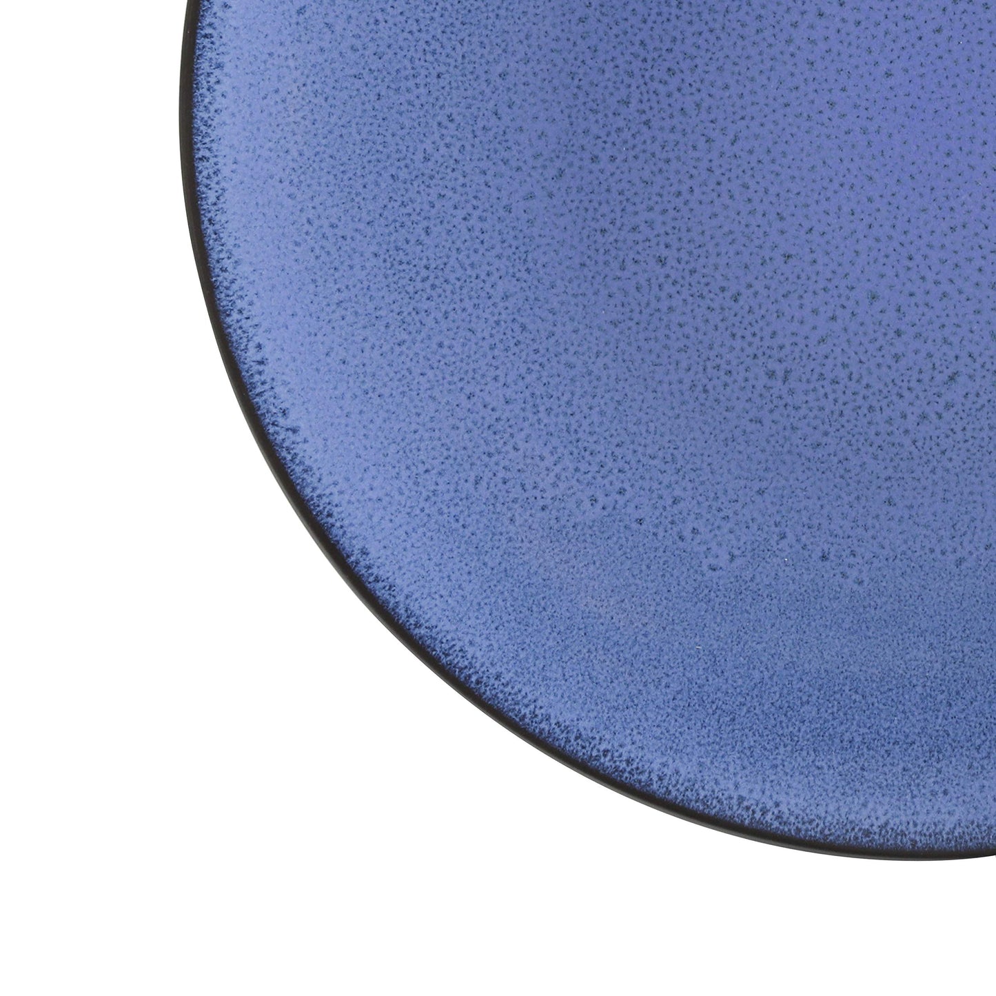 Gibson Soho Lounge Round Reactive Glaze Stoneware Dinnerware Set, Service for 4 (16pc), Blue, Soho Round.