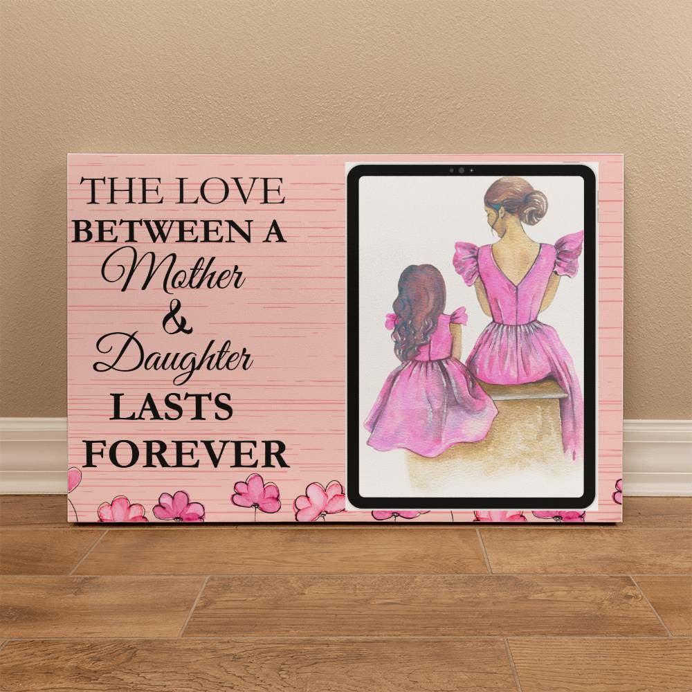 Personalized Mother and Daughter Wrapped Canvas