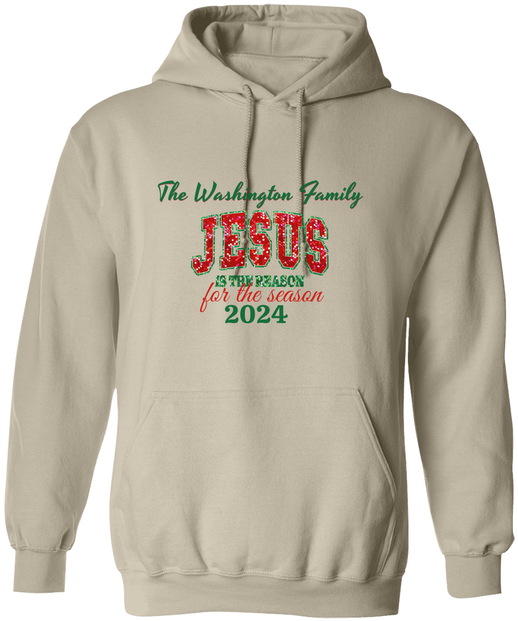 Personalized Christmas Jesus Is The Reason Hooded  & Sweatshirt