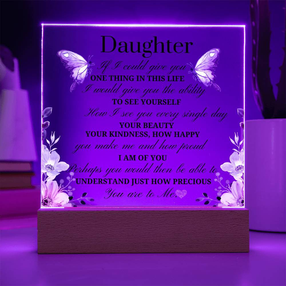 Daughter Acrylic Square Plaque