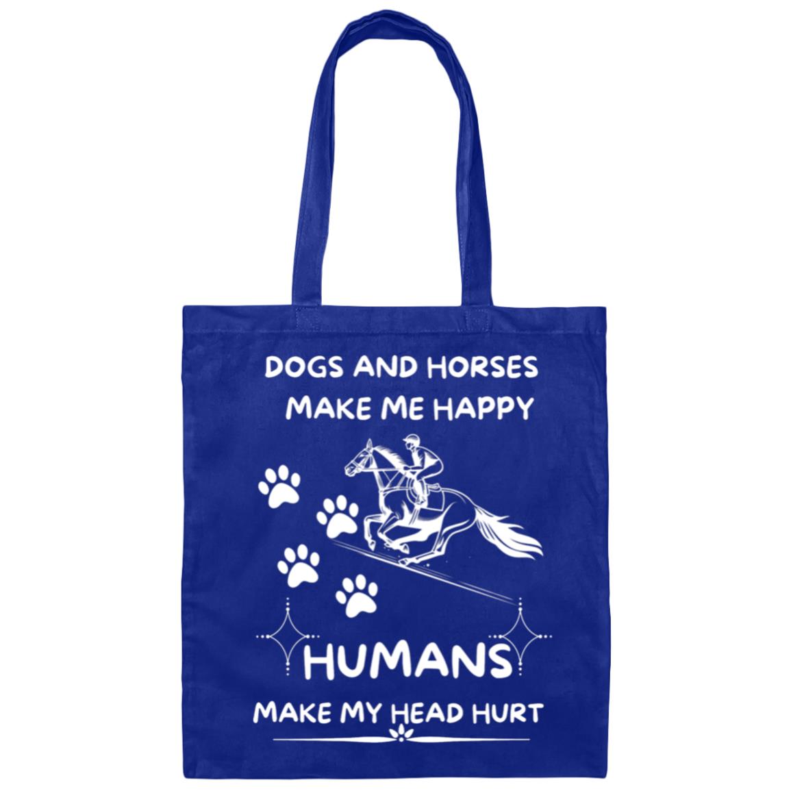 DOGS AND HORSES TOTE BAG