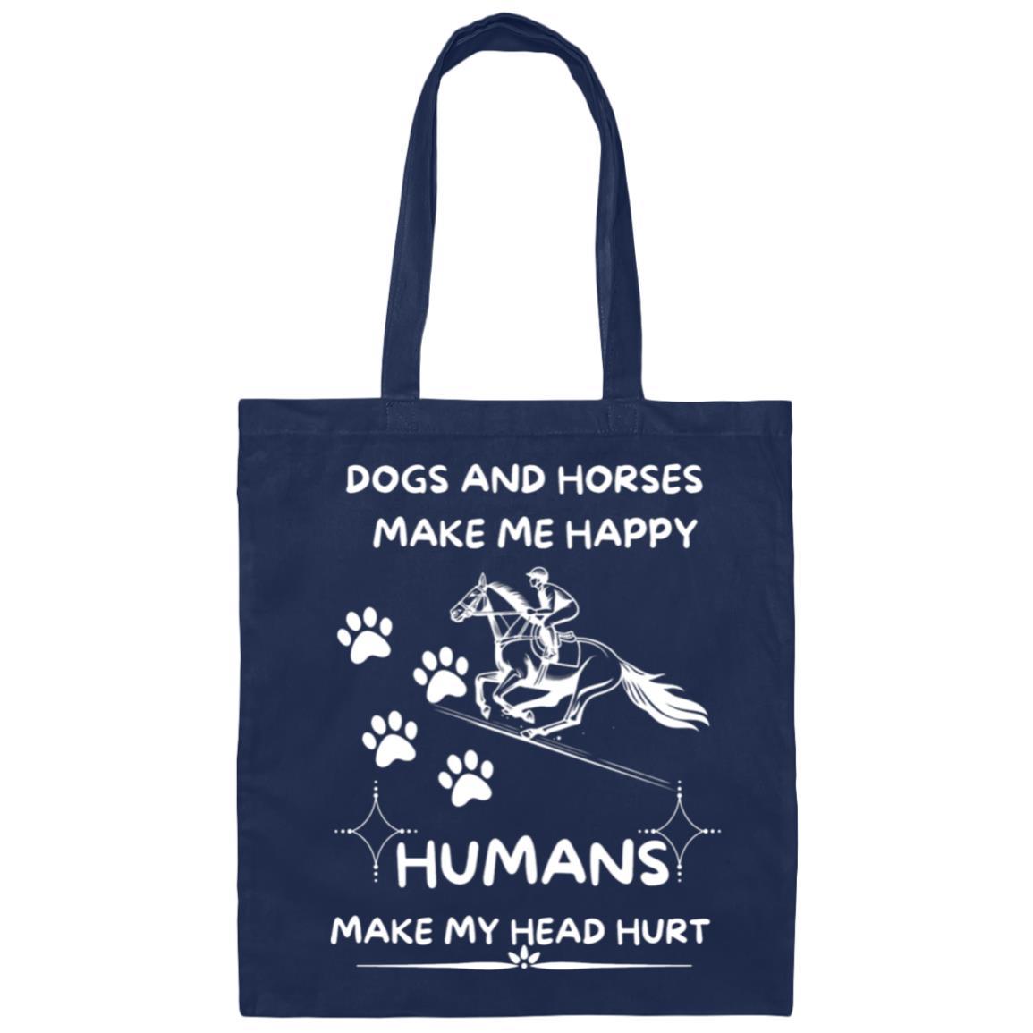 DOGS AND HORSES TOTE BAG