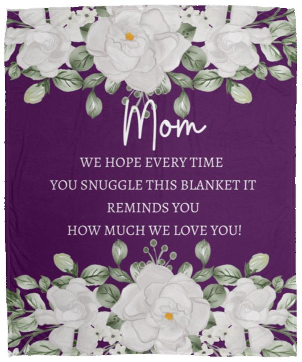 Mom Flower Blanket