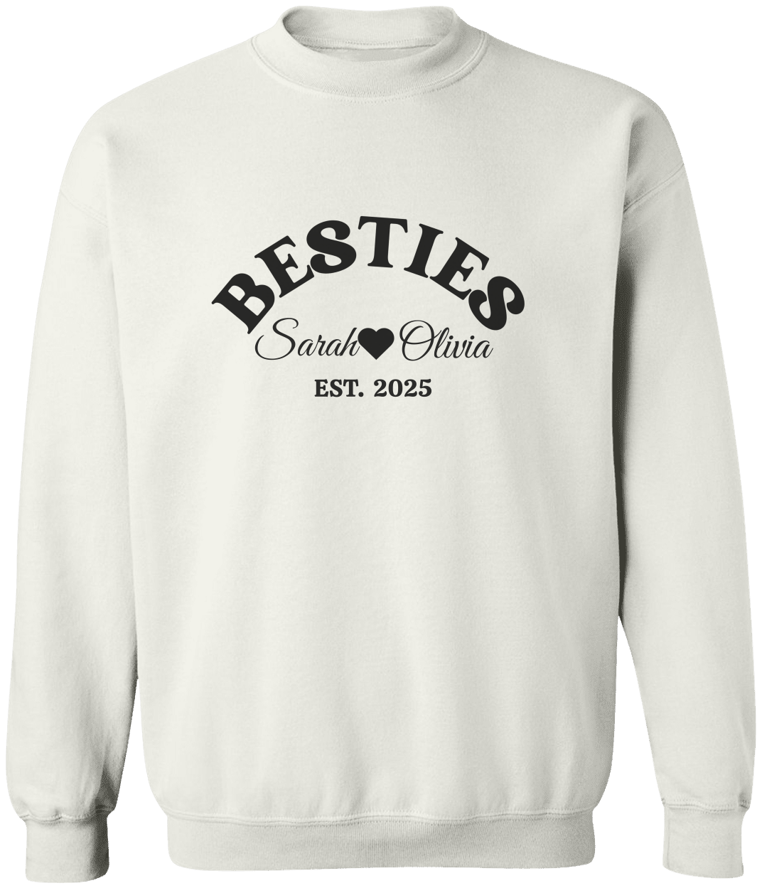 Besties Personalized Sweatshirt