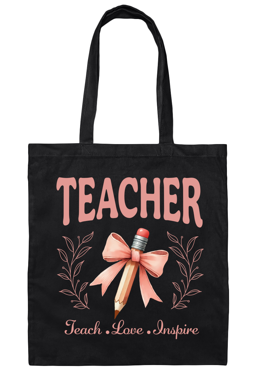 Teacher Canvas Tote Bag