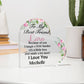 Personalized Acrylic Heart Plaque