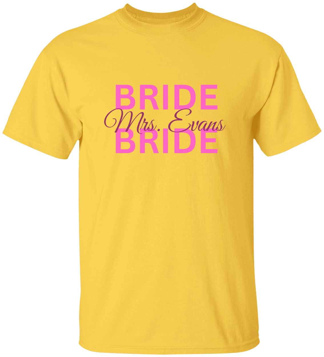 Personalized Bride T-Shirt