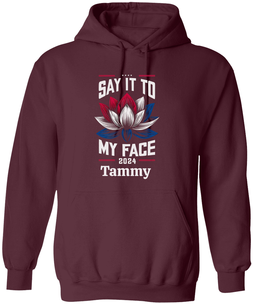 Personalize Unisex  Say It To My Face Hoodie