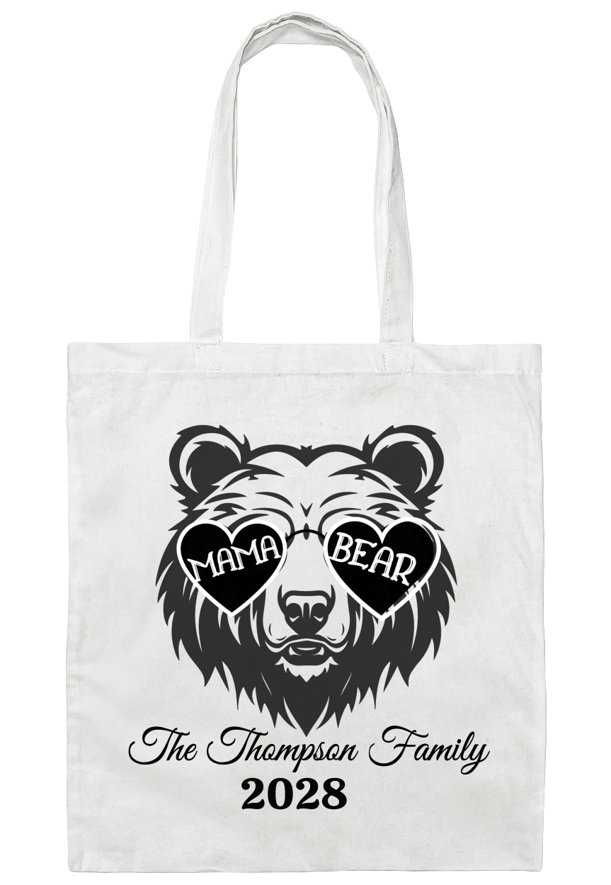 Personalized MAMA Canvas Tote Bag