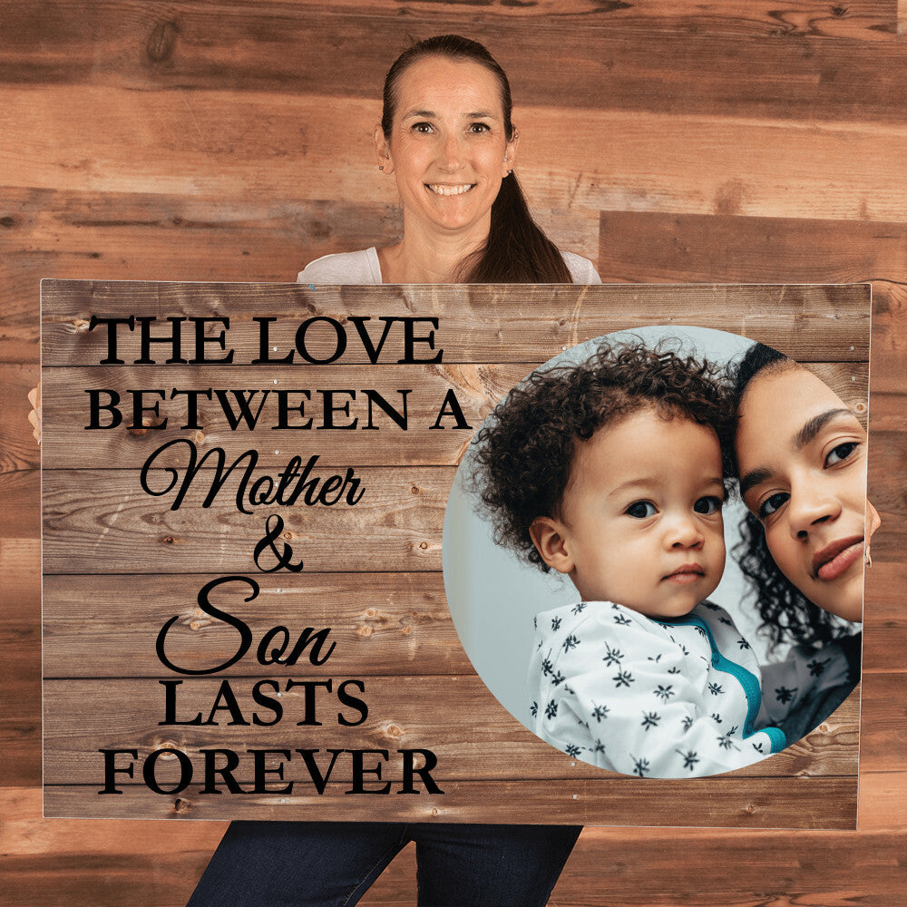 Personalized Mother & Son Gallery Wrapped