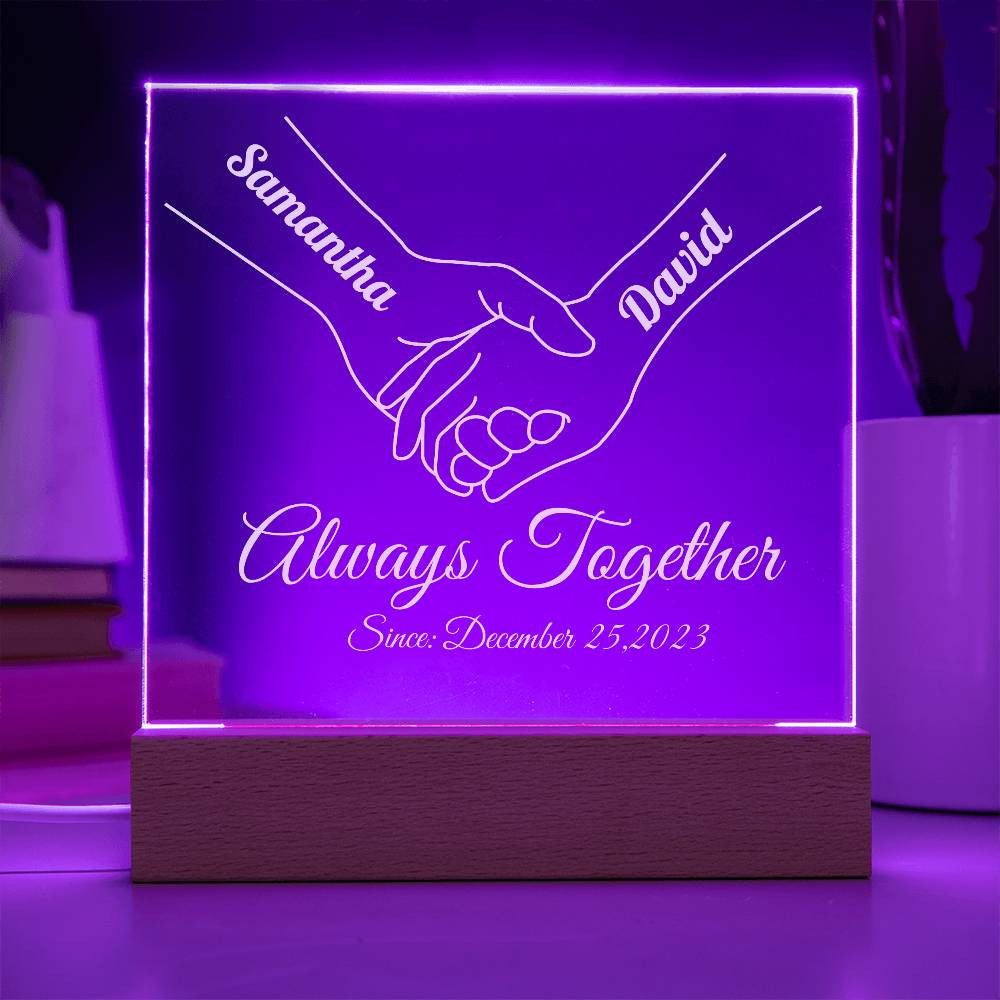 Personalized Couple Acrylic Square Plaque