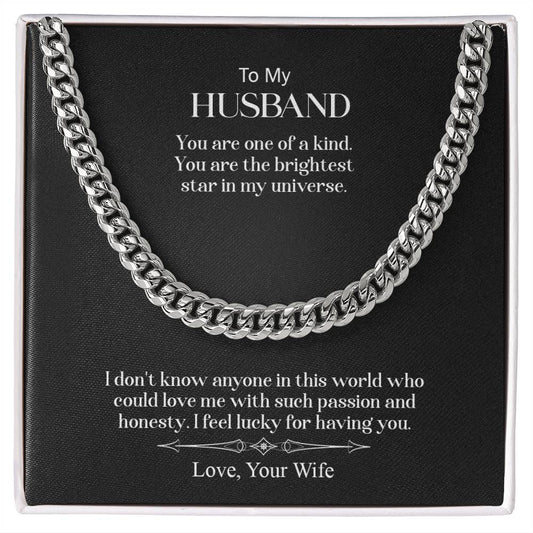 To My Husband | You Are One Of A Kind - Cuban Link Chain