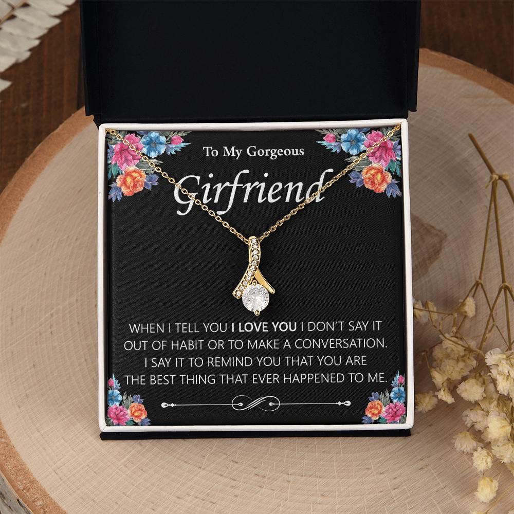 To My Gorgeous Girlfriend Alluring Necklace