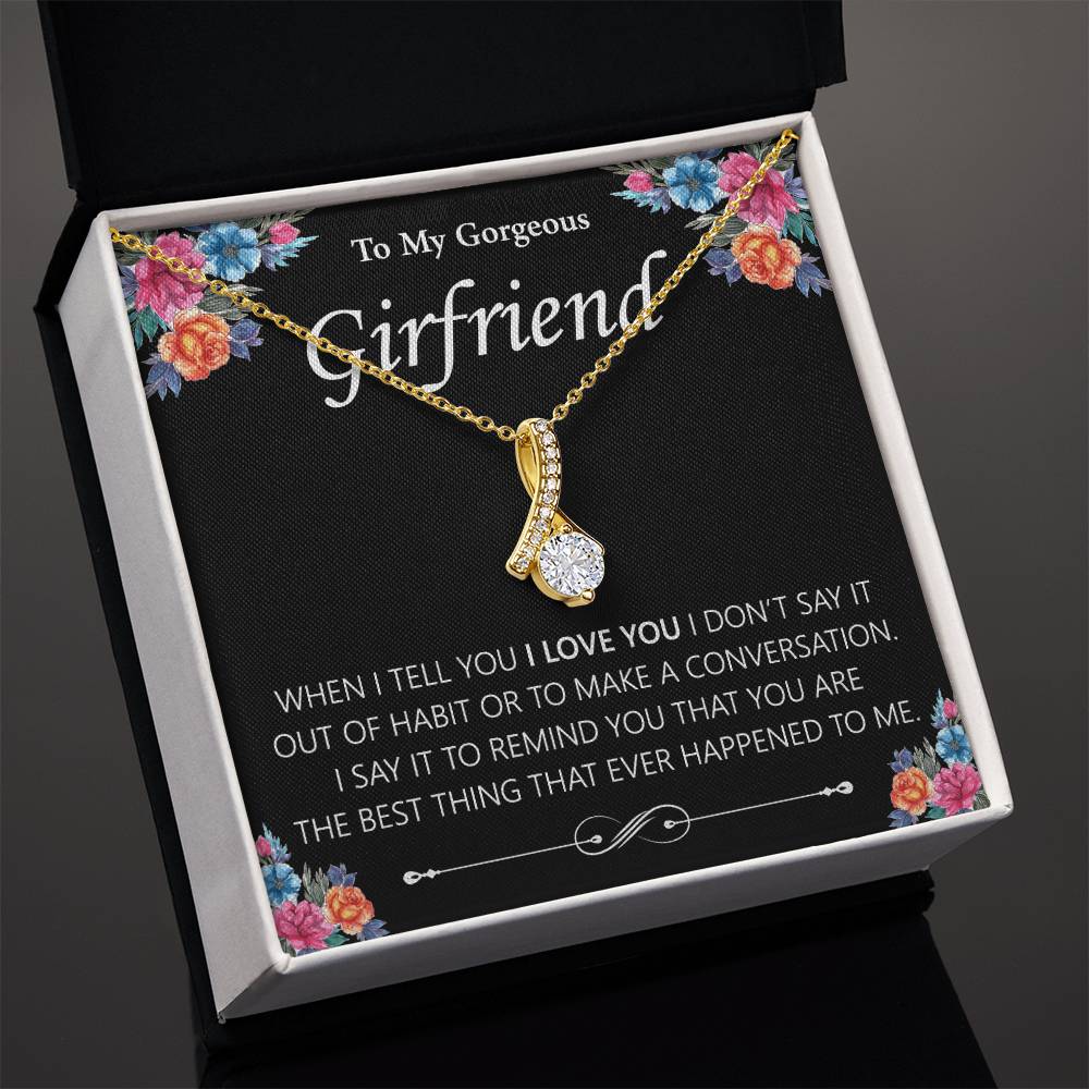 To My Gorgeous Girlfriend Alluring Necklace