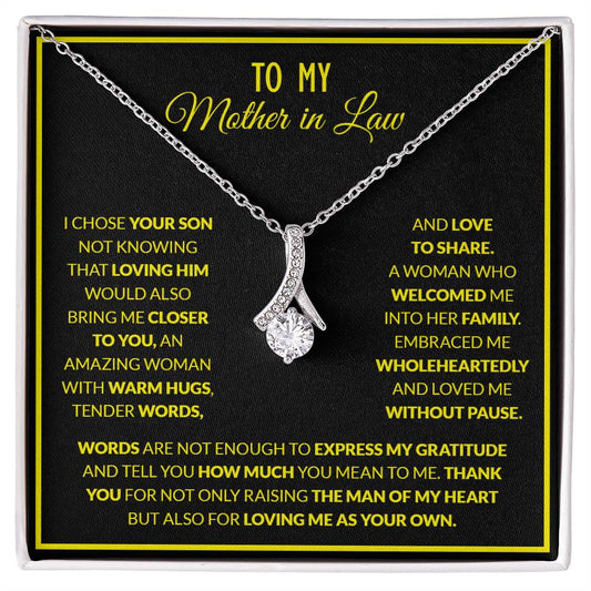 To My Mother In Law | You Are Amazing Woman - Alluring Beauty necklace