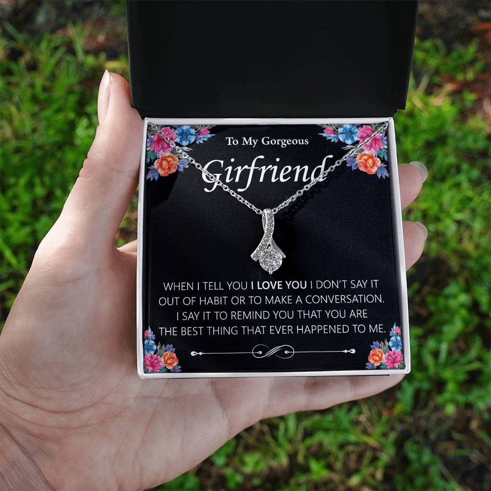 To My Gorgeous Girlfriend Alluring Necklace