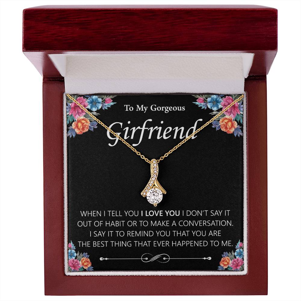 To My Gorgeous Girlfriend Alluring Necklace