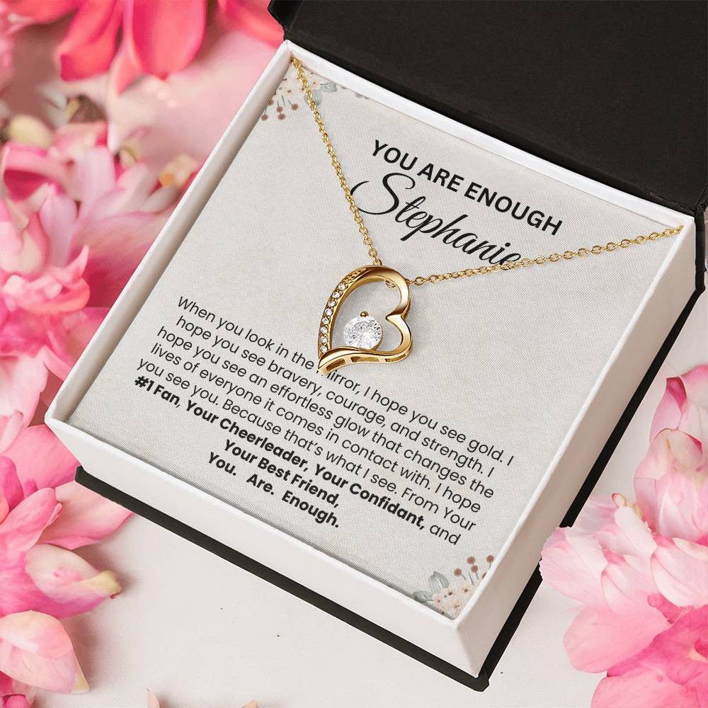 Personalization Forever Love Necklace with Message Card