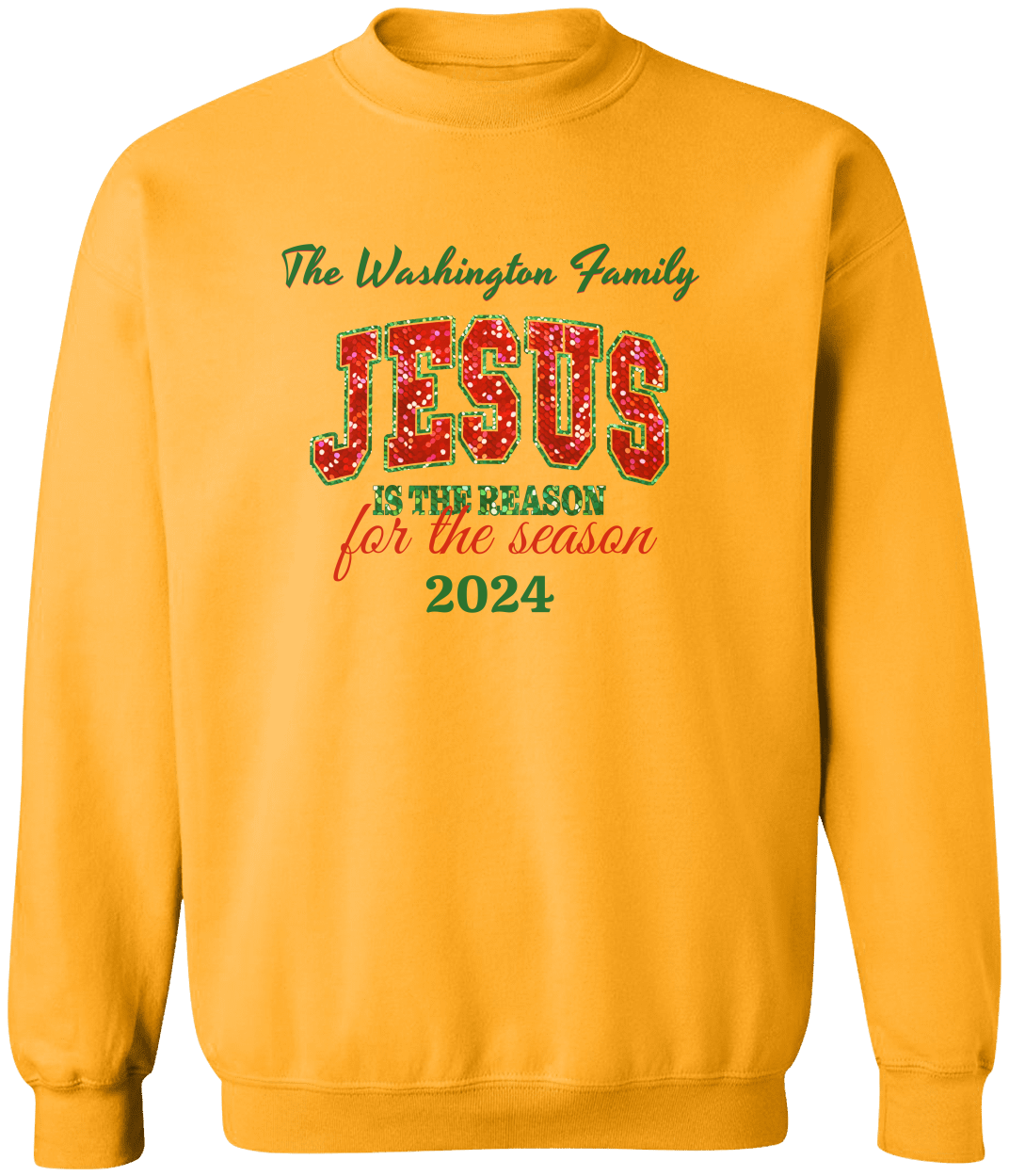 Personalized Christmas Jesus Is The Reason Hooded  & Sweatshirt