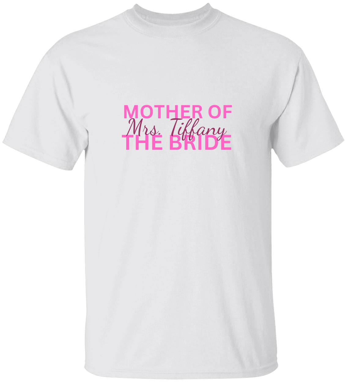 Personalized Mother of the Bride T-Shirt,