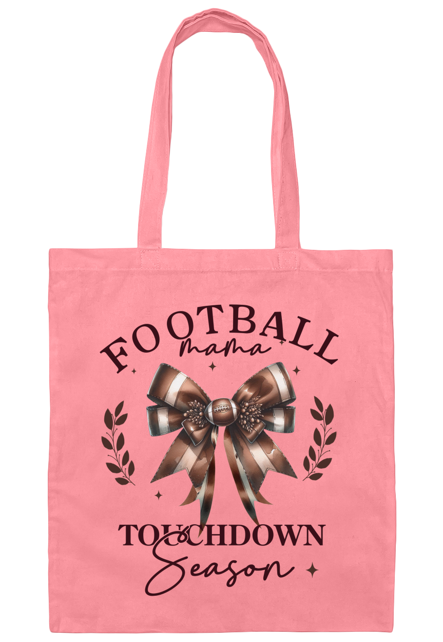 Football Mama Canvas Tote Bag