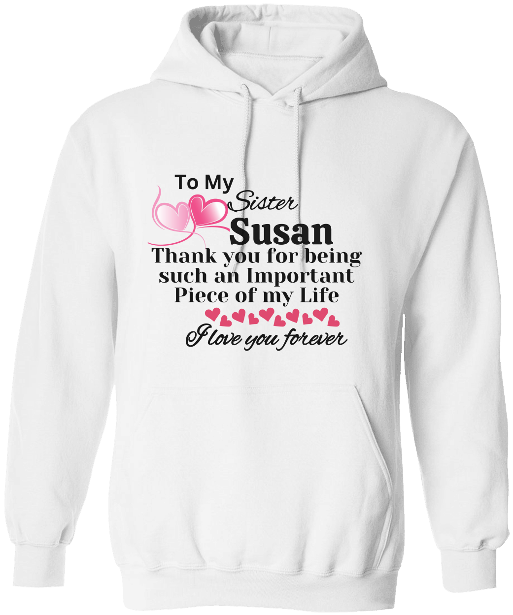 Personalize Sister Unisex Hoodie