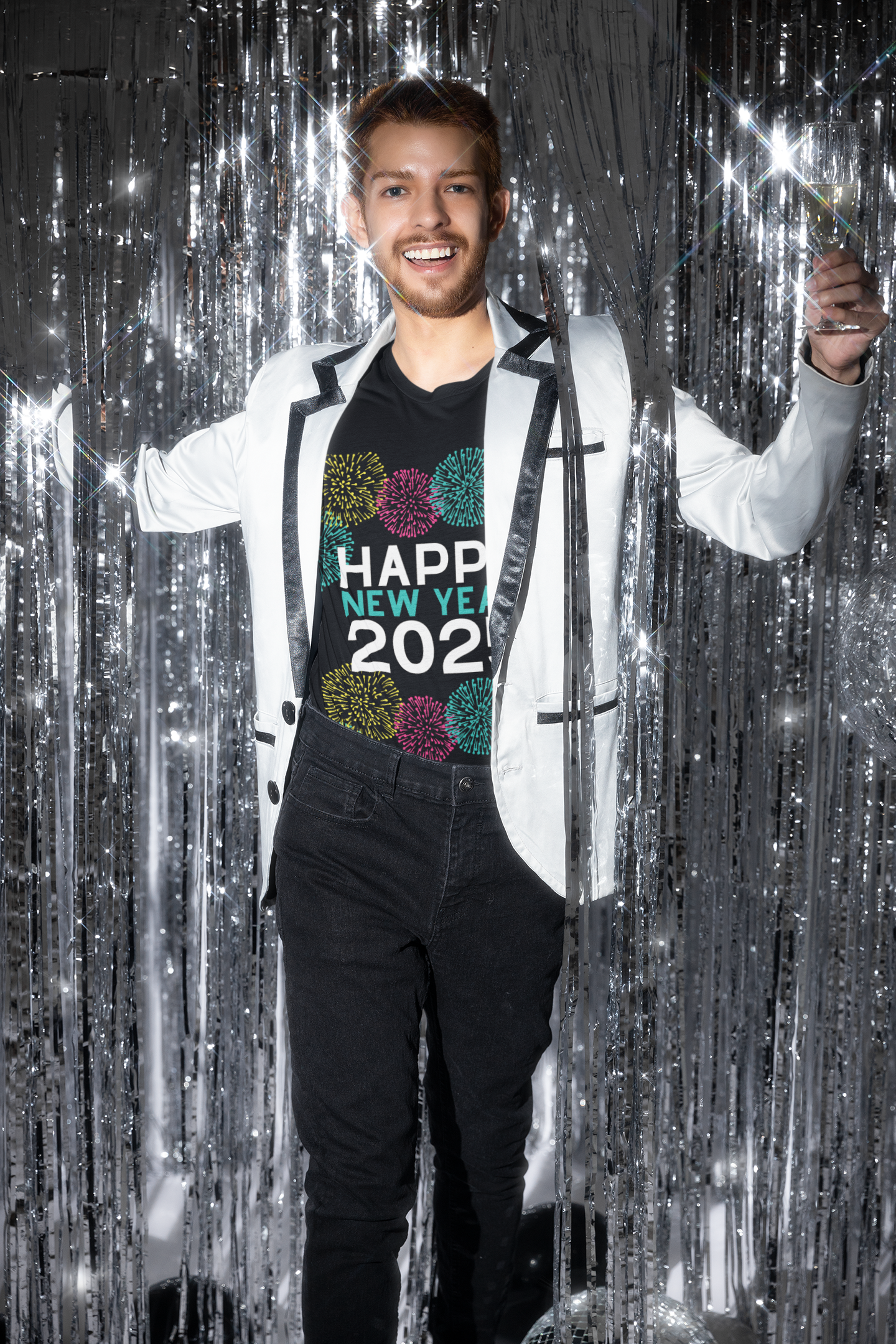 Happy New Year 2025 Unisex Heavy Cotton Tee