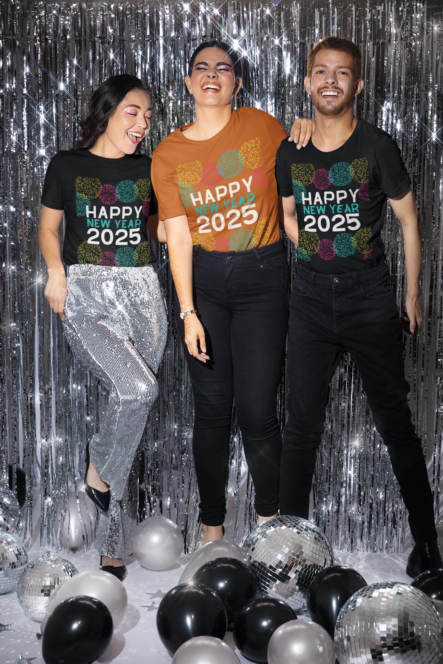 Happy New Year 2025 Unisex Heavy Cotton Tee