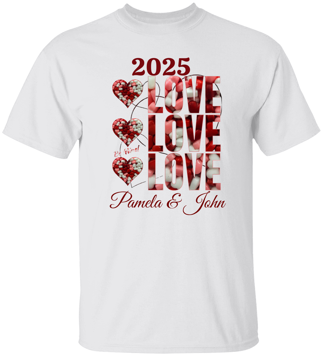 Personalized 2025 Love Candy T-Shirt