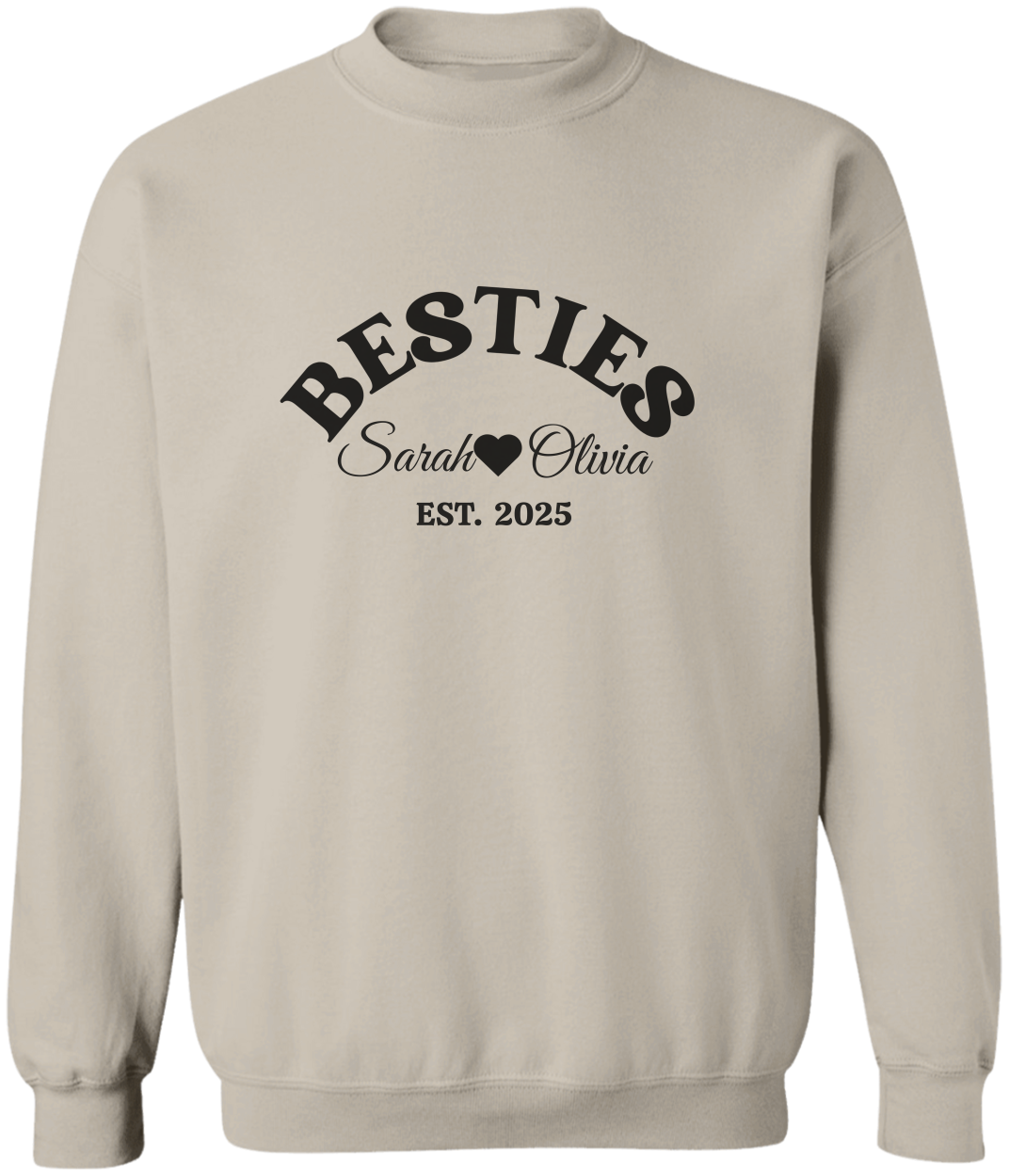 Besties Personalized Sweatshirt