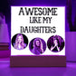 Personalized Acrylic Square Plaque LED