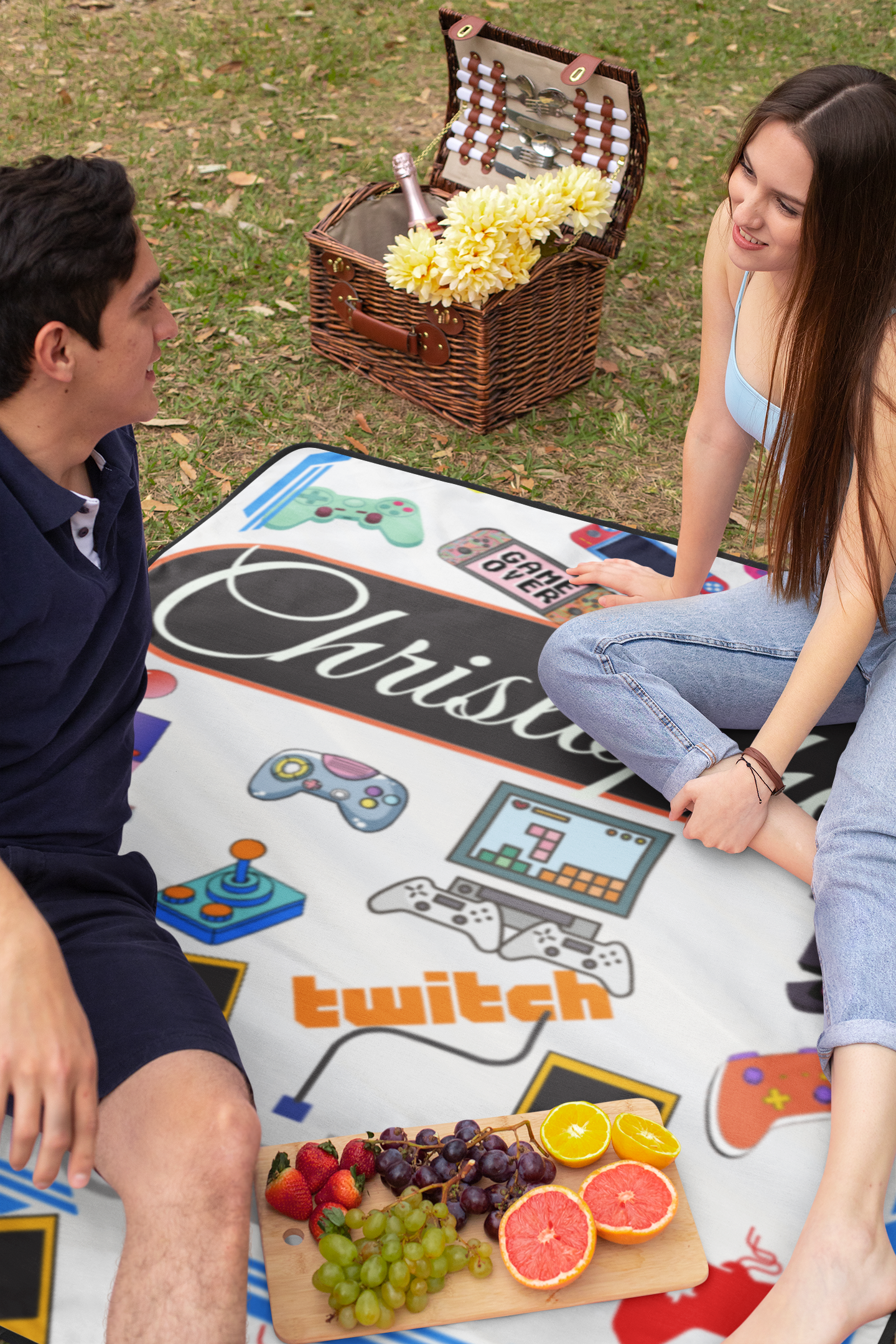 Personalized Gamer Blanket (3 Sizes)