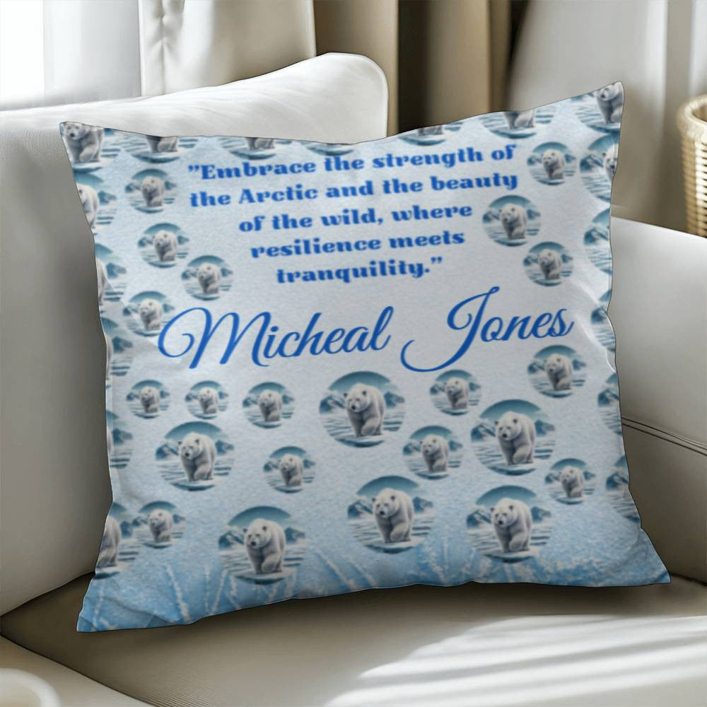 Personalized Majestic Polar Bear Blanket