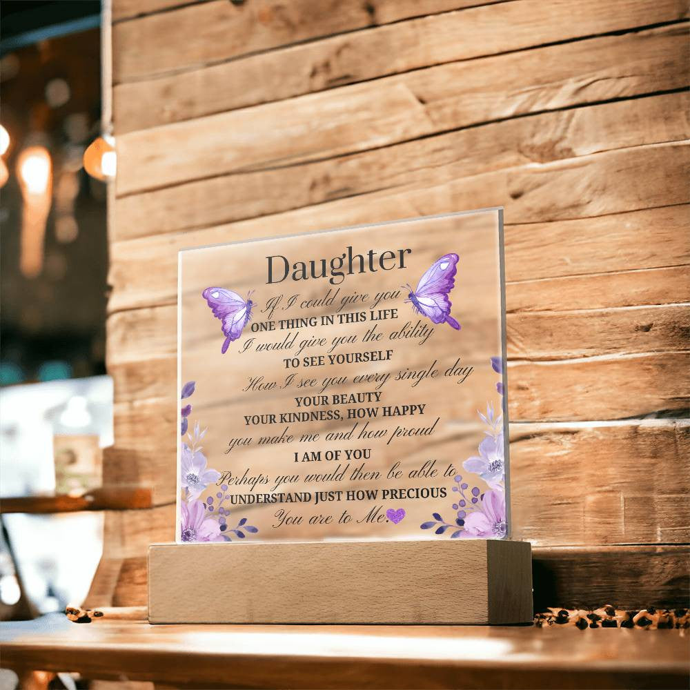 Daughter Acrylic Square Plaque